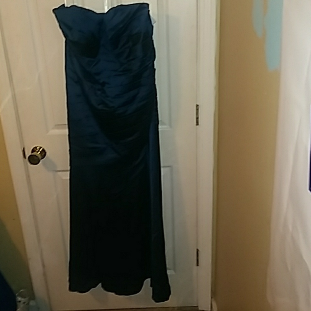 Long satin gown